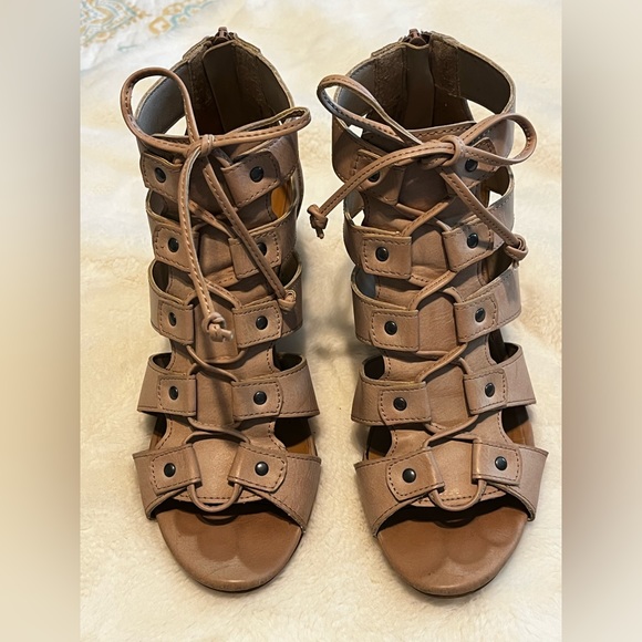 Rampage Valerie heeled sandal with mock lace up - Picture 8 of 13